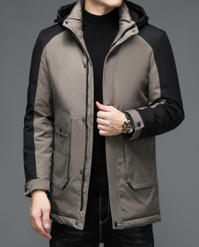 Top Grade New Designer Brand Casual Fashion Street Winter Jacket Men Duck Down Windbreaker Puffer Coats Mens Clothing L size 4xl Color Earth yellow
