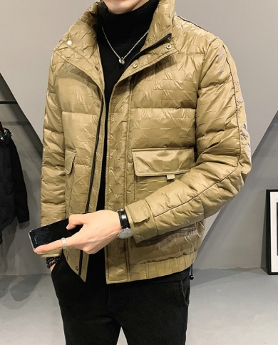 Fashion Down Jacket Men Winter Warm White Duck Down Coats Men
