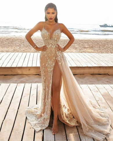 Mermaid prom online dress with train
