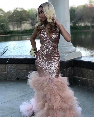 Rose gold african dresses top