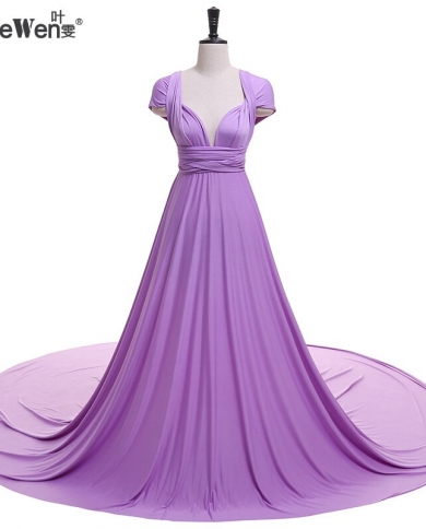 Yewen V Neck Open Back A Line Long Evening Dress Party Elegant Vestido De  Festa Fast Shipping Prom Gowns Formal Dresses Color Purple US Size 2