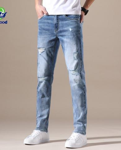 Mens jeans clearance with elastic ankles