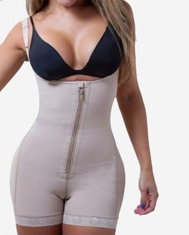 Womens Tummy Control Butt Lifter Zipper Hip Lift Adjustable