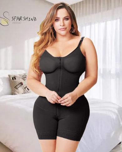 Women's Seamless Girdle Zipper Full Body Shaper Plus Size Bodysuit
