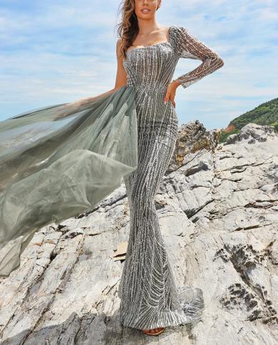 Beaded hotsell fishtail dress
