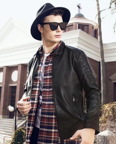 Leather jacket mens 3xl sales
