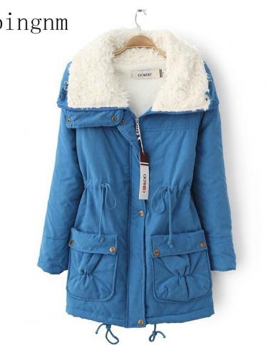 Winter Women Jacket, Medium-long Thicken Plus Size, Outwear Hooded