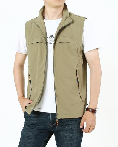 Tactical Vest Coat Casual Waistcoat Mesh Work Sleeveless Jacket Pocket Vest  5XL