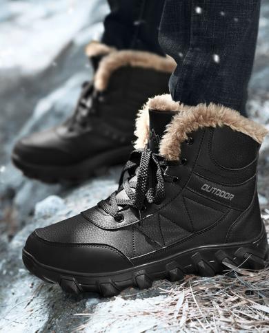 Ankle snow boots mens clearance