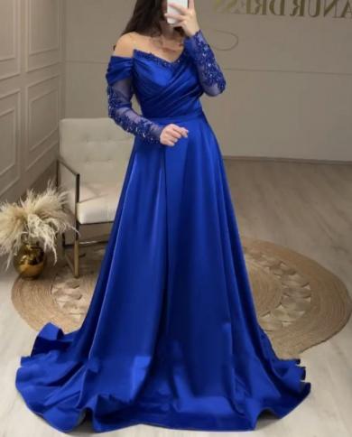 Elegant royal blue dress sale