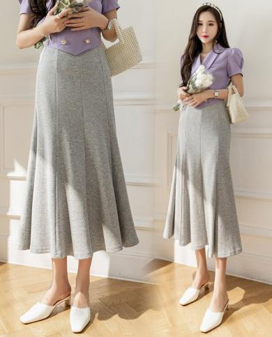 Elegant Fashion A Line Mermaid Skirt Women 2023 Spring Summer New