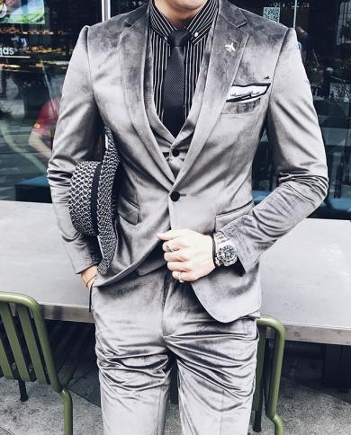 Mens velvet hotsell suits for sale