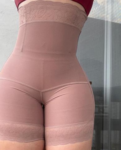 Slimming Butt Lifter Control Panty Underwear Shorts Slimming Body Shaper  Shapewear Fajas Colombianas size XXXL Color Pink