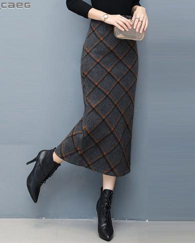 women's winter wool pleated skrit in Grey 1796# women's winter wool pleated skrit in Grey 1796#