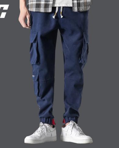 Military Tactical Pants Men Multi Pocket Washed Overalls Men Loose