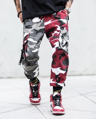 Colored camo joggers top