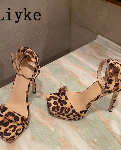 Leopard hotsell thick heels