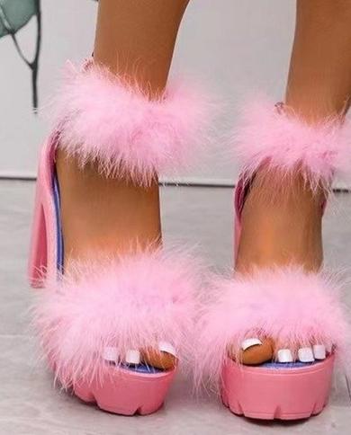 Furry 2 clearance strap sandals