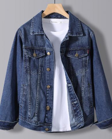 Casual Solid Single-breasted Denim Two-piece Coat Casual Solid Single-breasted Denim Two-piece Coat