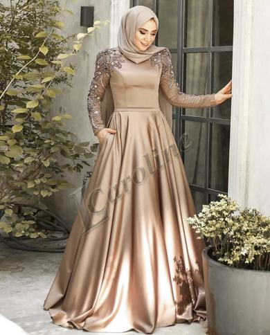 Long sleeve top champagne dress