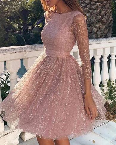 Short light pink prom dresses 2025