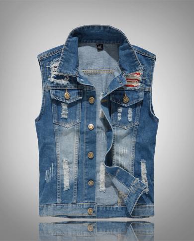 Black jean hotsell jacket vest mens
