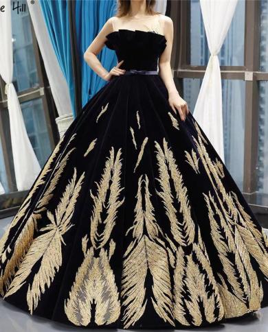Black Gold Sleeveless Wedding Gowns Latest Design Beading Sequined Wedding  Dresses Real Photo Custom Made Hm66741 Wed Color Red US Size 8