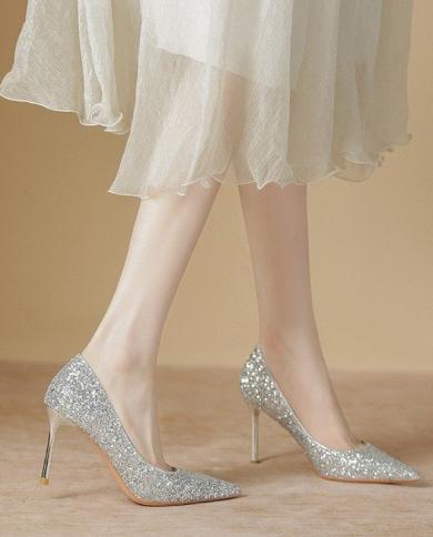 Designer glitter heels best sale