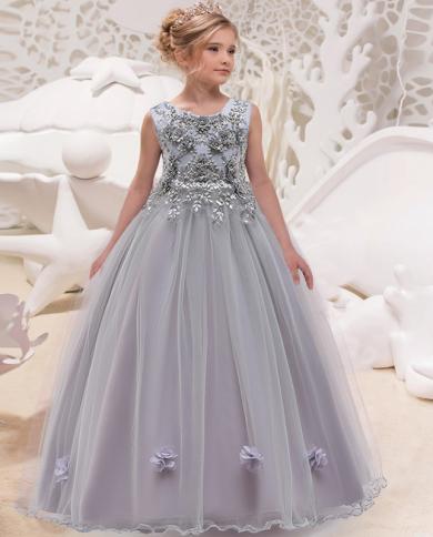 Childrens grey store bridesmaid dresses