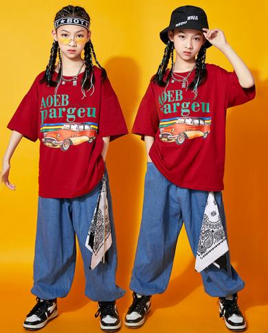 Boys Girls Barbie 80s Tracksuit Kids Hip Hop Costume Top Pants