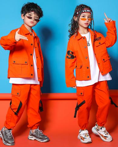 2023 New Children Street Dance Costume Hip Hop Clothing Girls