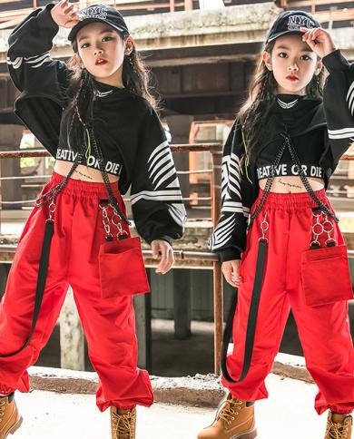 Red and black best sale hip hop costumes
