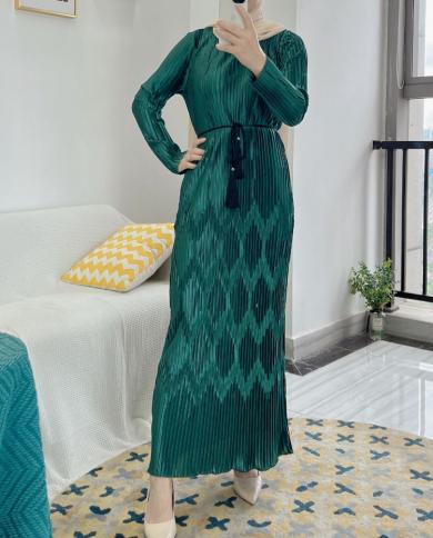 Pleated abaya sales dress