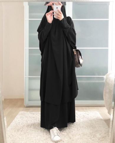 Prayer dress with attached scarf clearance