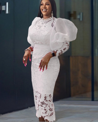 Plus size new arrivals white lace skirt
