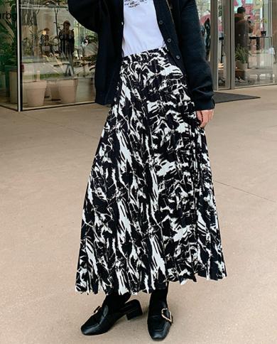 Black flowy midi skirt outlet
