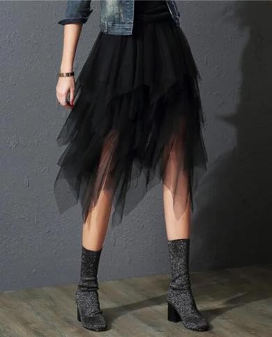 Black layered tutu fairy skirt cheap