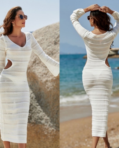 2023 New French Knitted Dress Women's Design Spring And Autumn New
