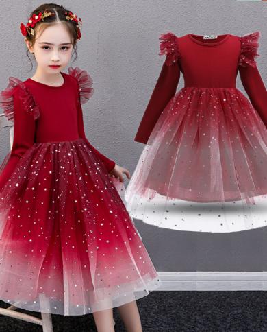 Girls long hotsell sleeve christmas dress