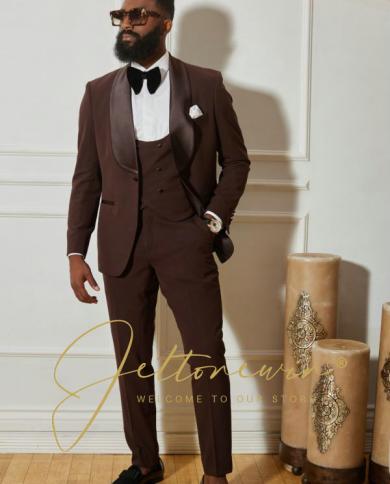 3 Pcs Suit Set Jacket Pants Vest / Fashion New Men's Casual Boutique  Business Linen Striped Slim Formal Dress Blazers Coat | Fruugo NO