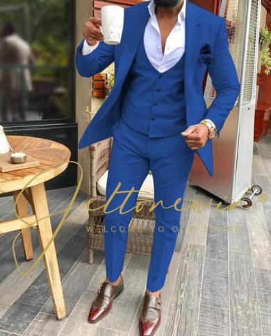 Tweed Check Wedding Business 3 Piece Set |SIRRI Men's Formal Wear