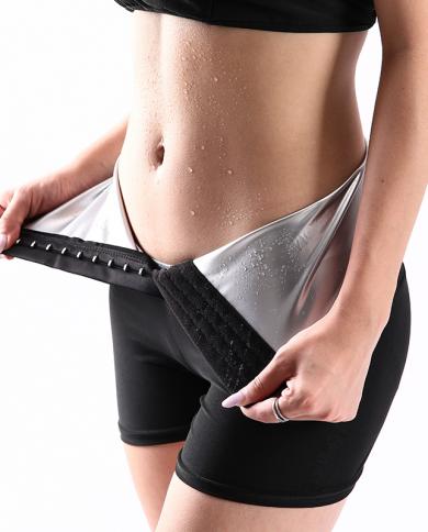 Sweat Sauna Pants Body Shaper Shorts Weight Loss Slimming Shapewear Women  Waist Trainer Tummy Hot Thermo Sweat Leggings size M weight 40-67KG Color  sauna pants 2