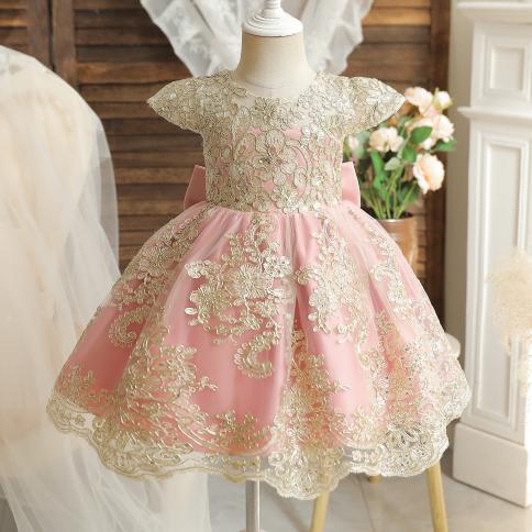 Birthday Party Princess Dress For Girl Flower Girls Tutu Gown For