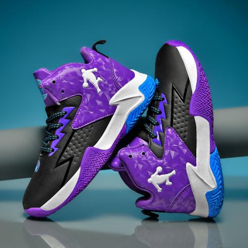 Purple basketball shoes youth clearance
