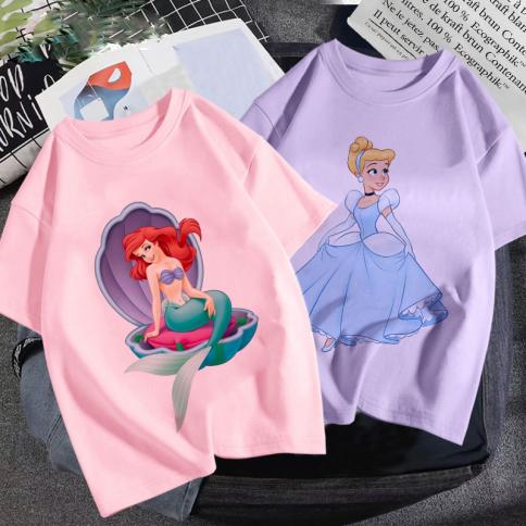 New Kids Girls Snow White Princess T Shirts Short Sleeved T Shirt
