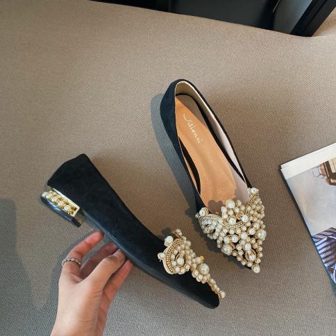 Pearl heel flats hotsell