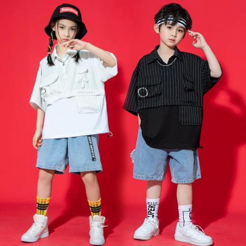 LOLANTA Kids Jazz Sequins Dance Costume Children Hip Hop