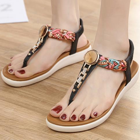 Plus size outlet flat sandals