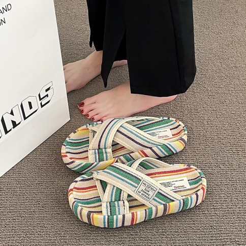Retro rainbow flip flops new arrivals