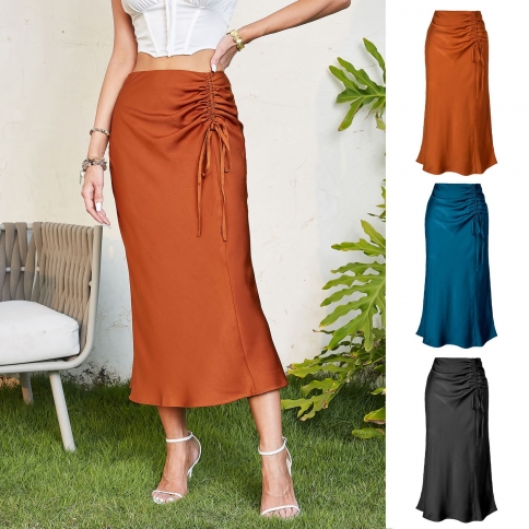 Hip pleated deals maxi skirt
